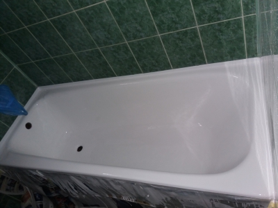 Покрытие чугунной ванны в Киеве